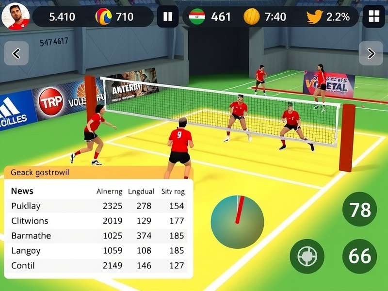 Volley Pro strategy guide showing player positions and tactics
